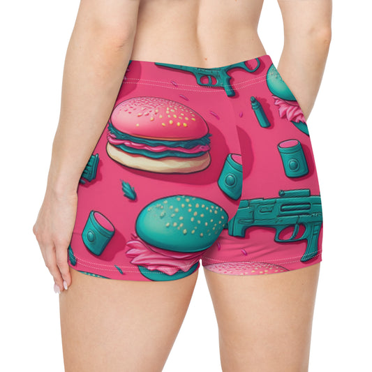 Stand Out in Style with Our Fun & Quirky Women’s Shorts – Gunz & Bunz Print!