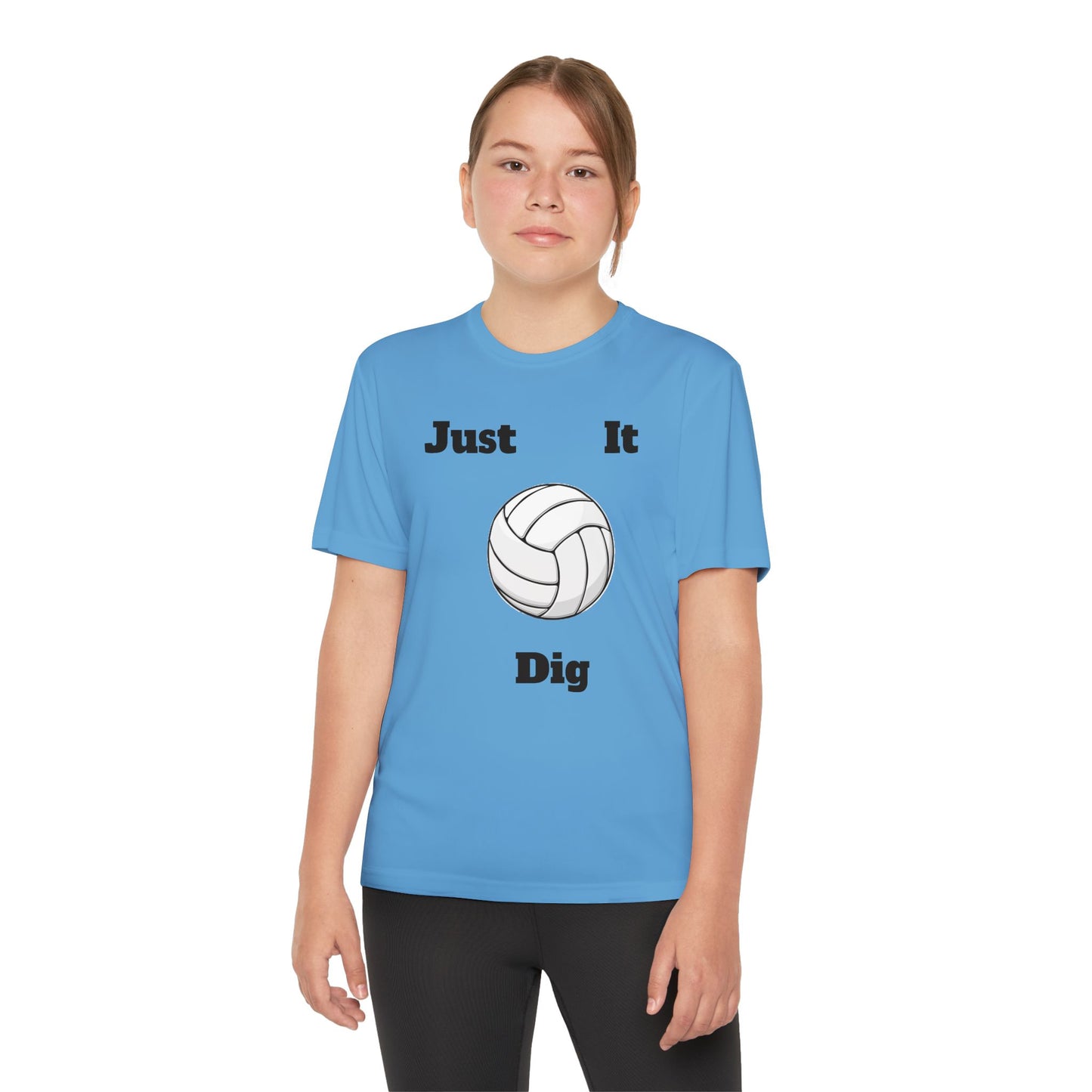 Volleyball Youth Tee - Just Dig It & Gunz Rollz Designs
