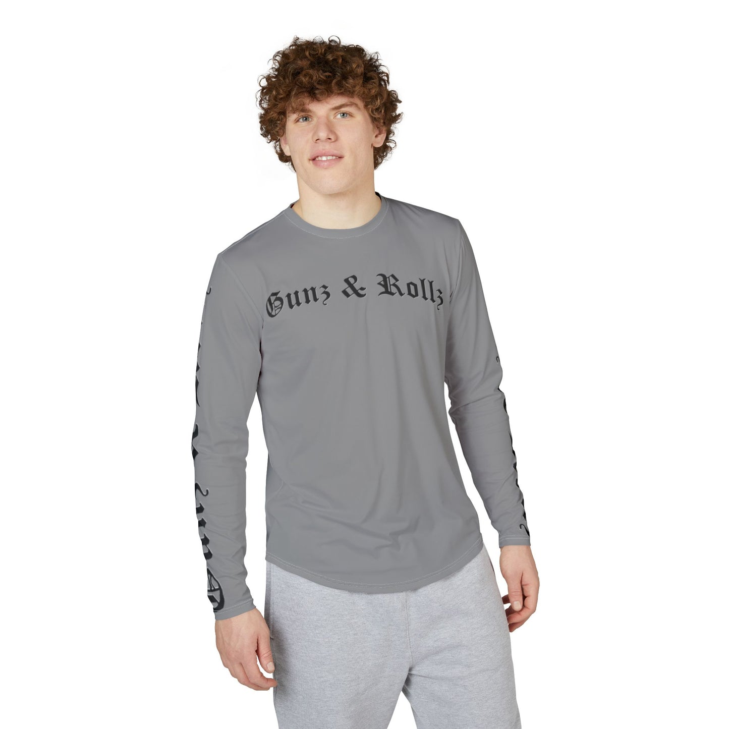 Men’s Gunz & Rollz UV Protection Shirt – Long Sleeve Jiu Jitsu Outdoor Top | Activewear & Fishing Gift