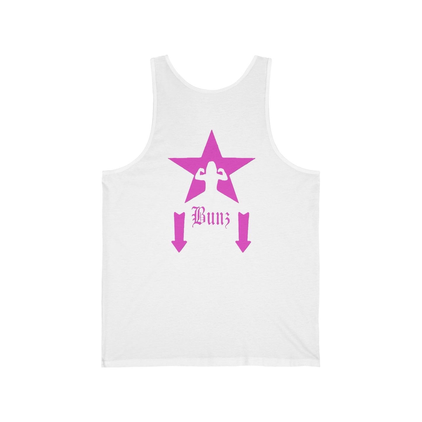 Gunz up front, Bunz in the rear tank top