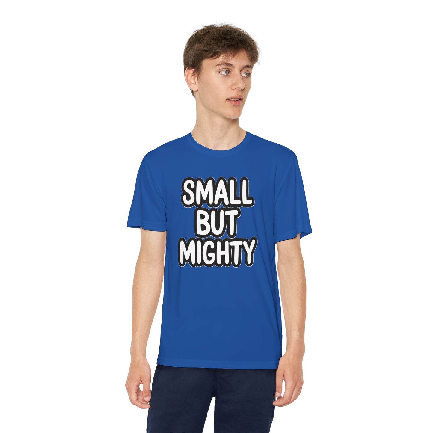 Youth T-Shirt — "Small But Mighty" Motivational Kids Tee