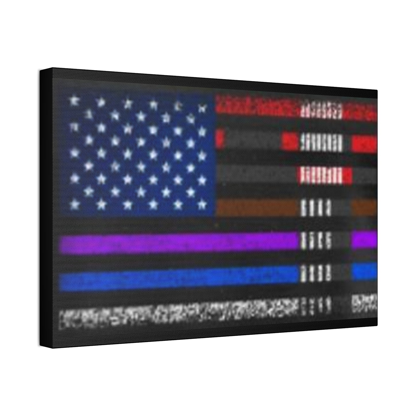 Patriotic Jiu Jitsu Canvas Wall Art – Distressed American Flag Decor | Martial Arts Home & Gym Accent