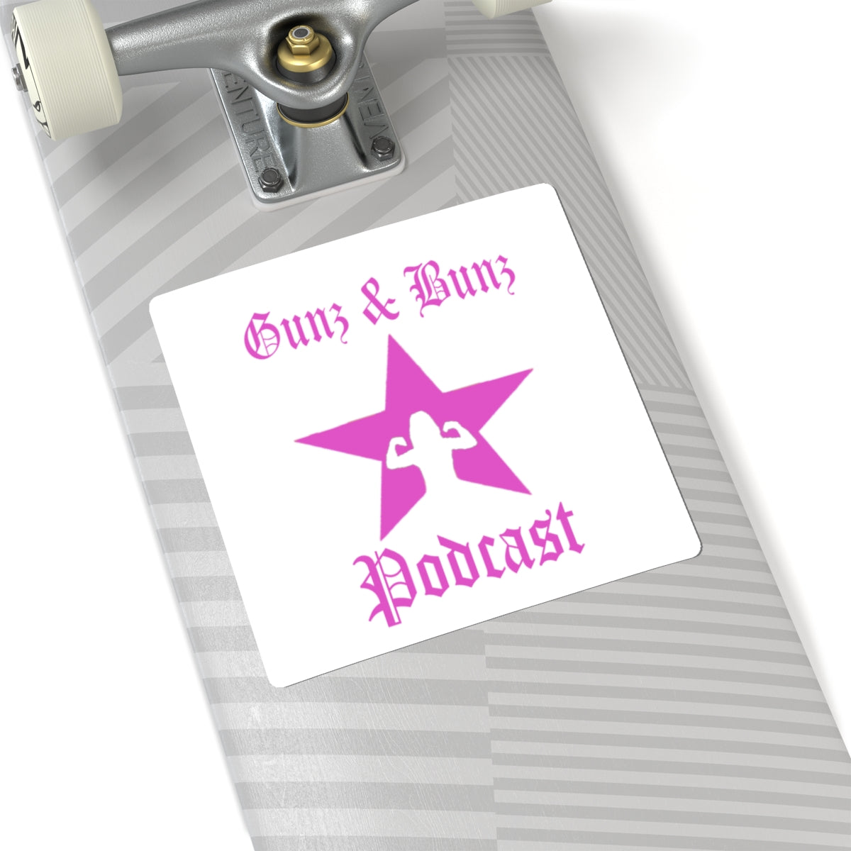 Gunz & Bunz Podcast Stickers - Fun & Fierce Die-Cut Vinyl for Laptop, Water Bottles, & More
