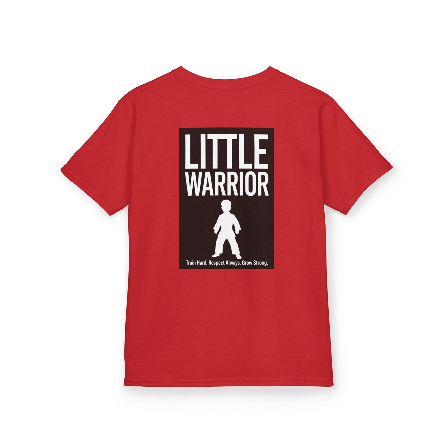 Kids Tee — "Little Warrior" Inspirational Graphic Shirt
