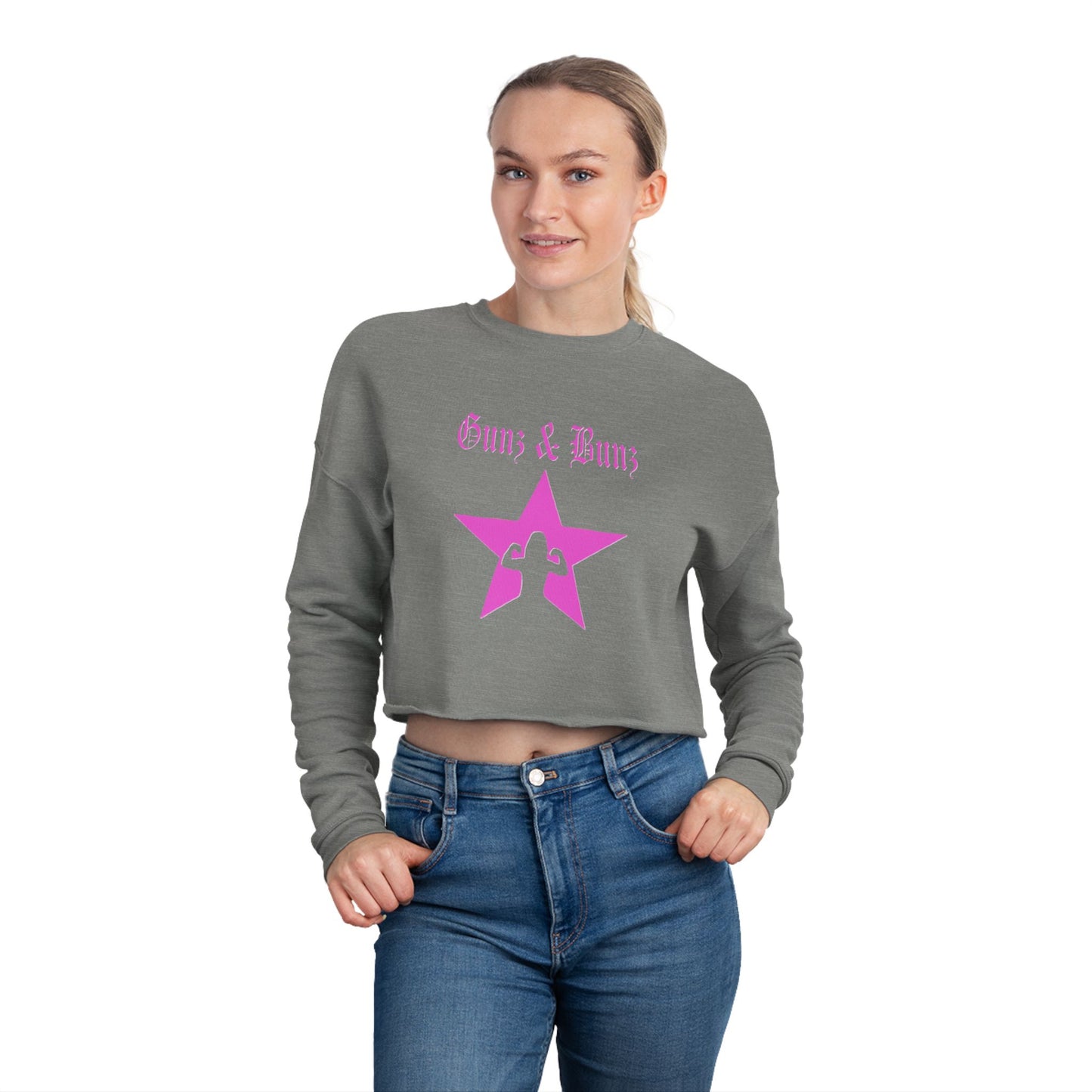 Gunz & Bunz Women's Cropped Sweatshirt - Stylish & Comfy Activewear