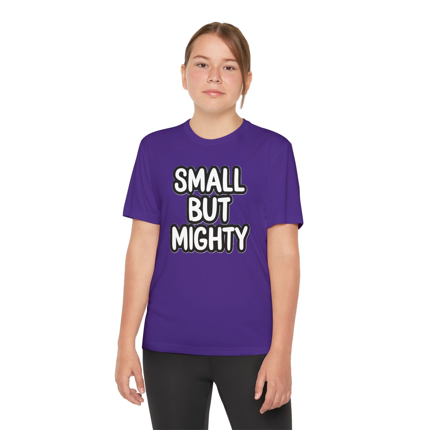 Youth T-Shirt — "Small But Mighty" Motivational Kids Tee