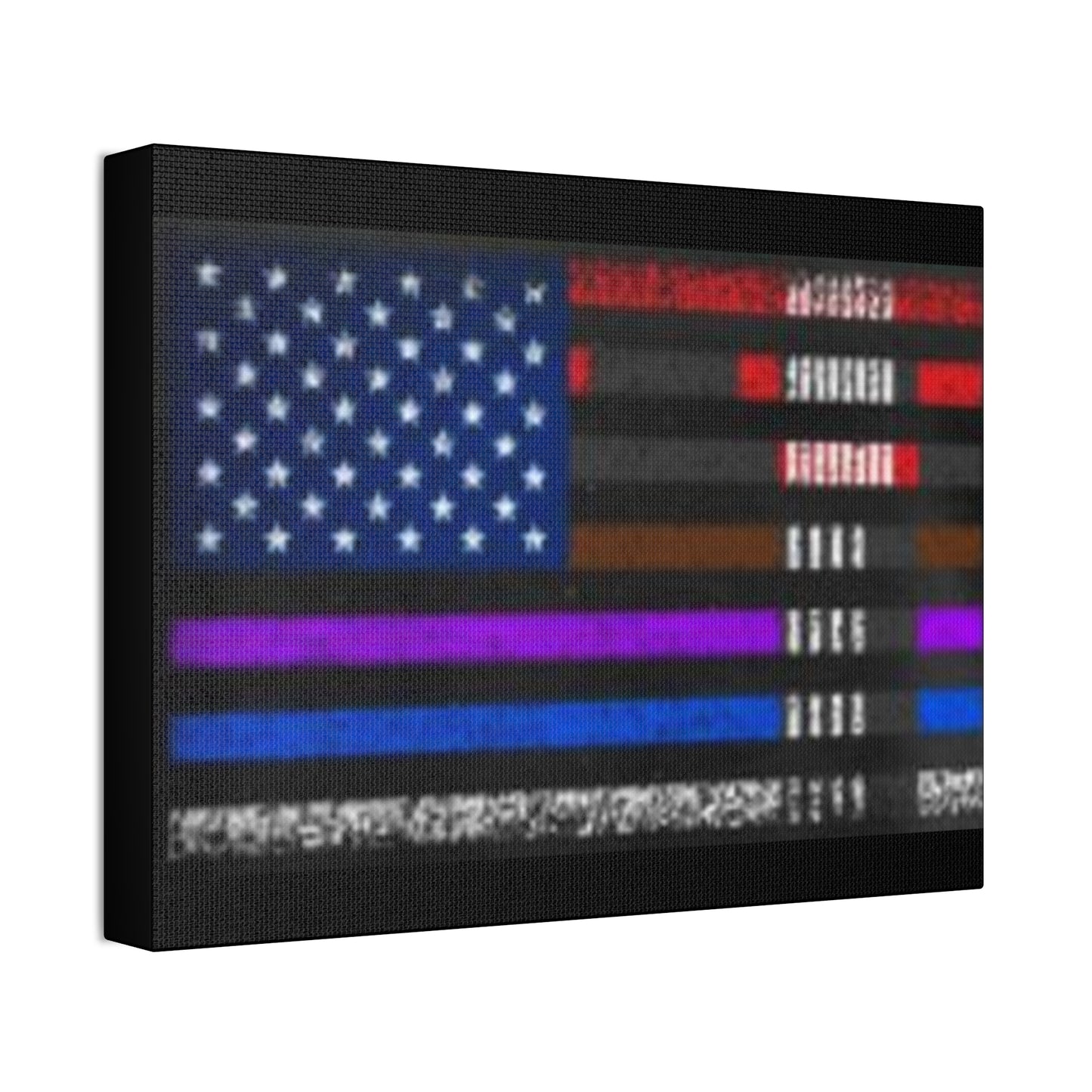 Patriotic Jiu Jitsu Canvas Wall Art – Distressed American Flag Decor | Martial Arts Home & Gym Accent