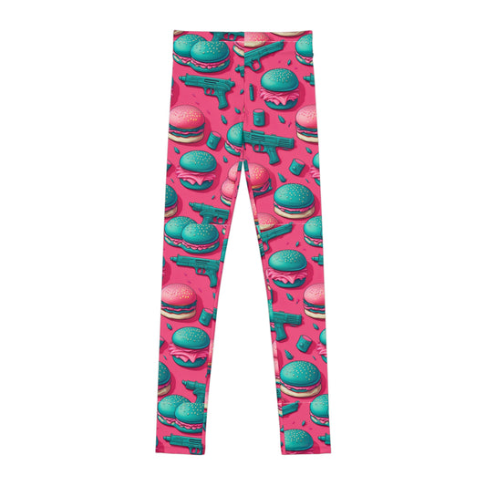 Gunz and Bunz Print Youth Leggings – Fun, Playful Activewear for Kids | Stretchy, Comfortable Statement Leggings