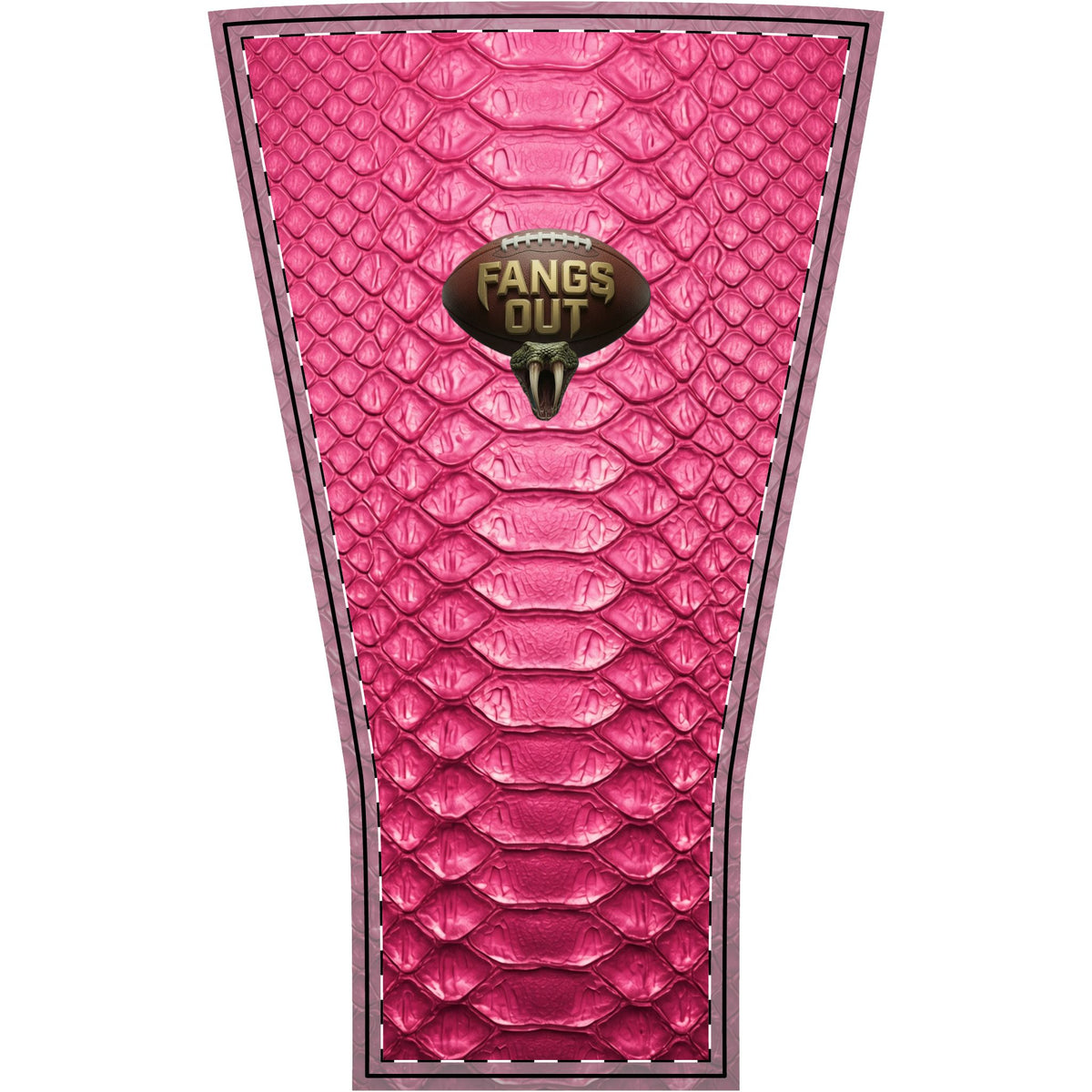 Pink out Snake Scale Arm Sleeve – “Fangs Out” Football Compression Sleeve