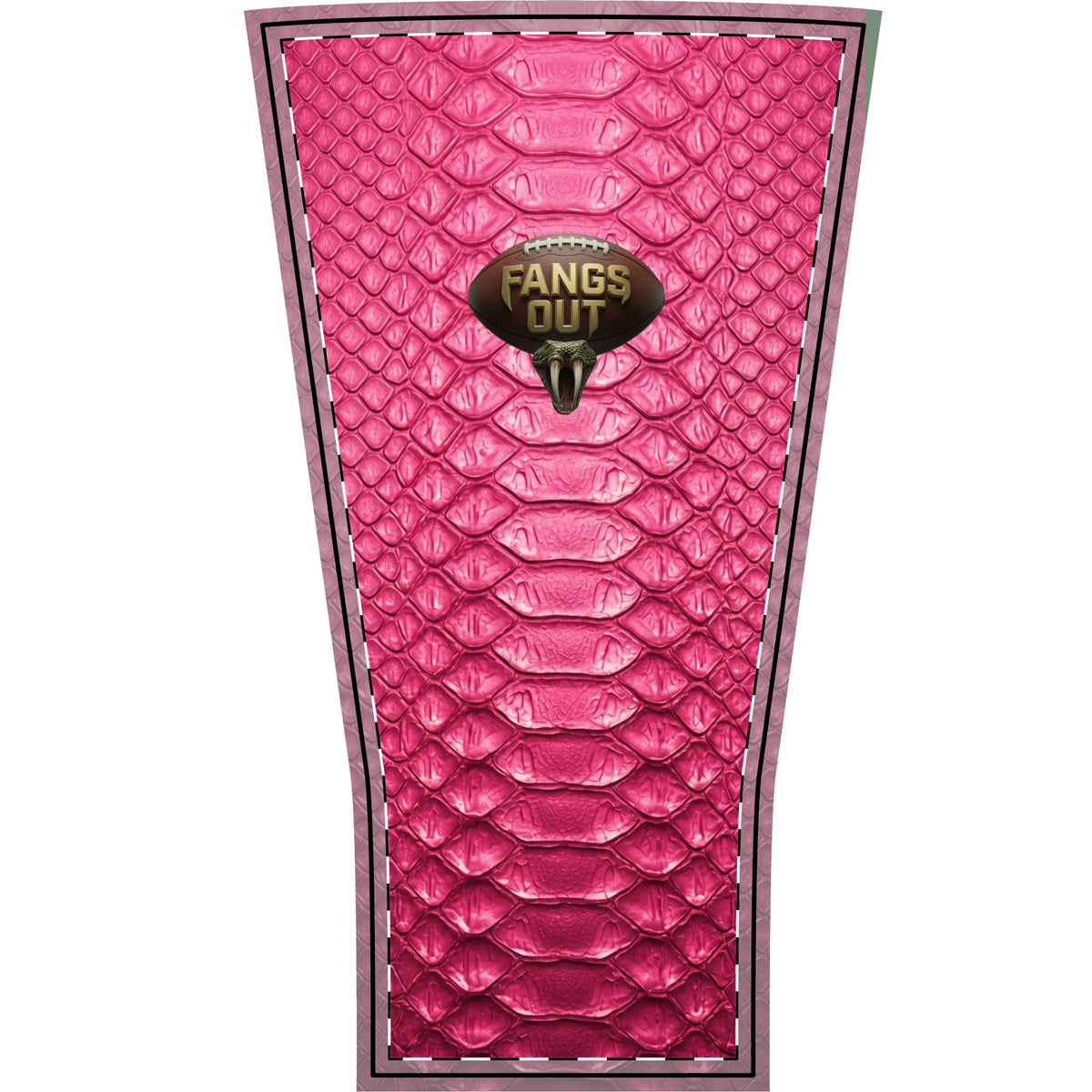 Pink out Snake Scale Arm Sleeve – “Fangs Out” Football Compression Sleeve