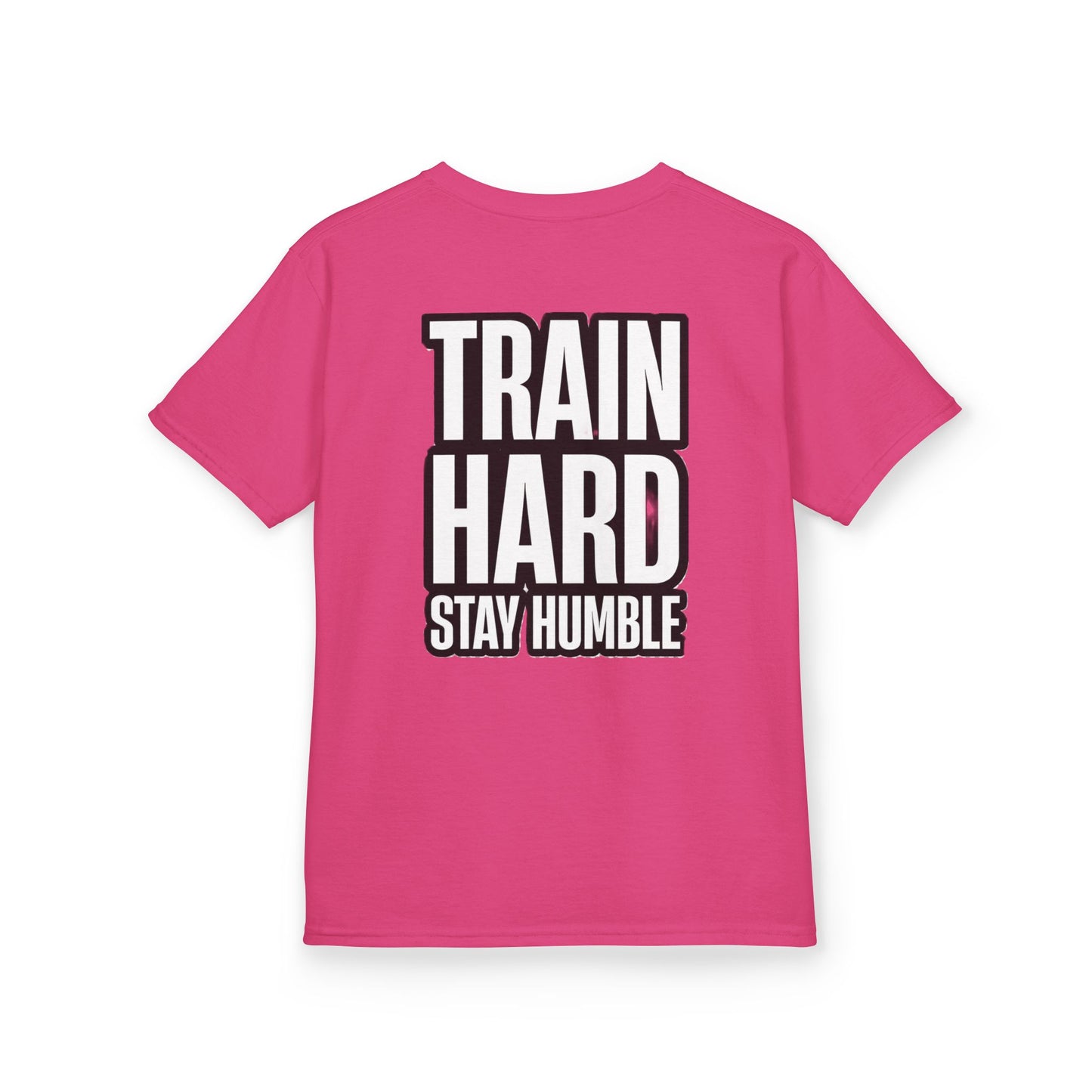 Kids Tee — 'Train Hard Stay Humble' Motivational Gym Shirt