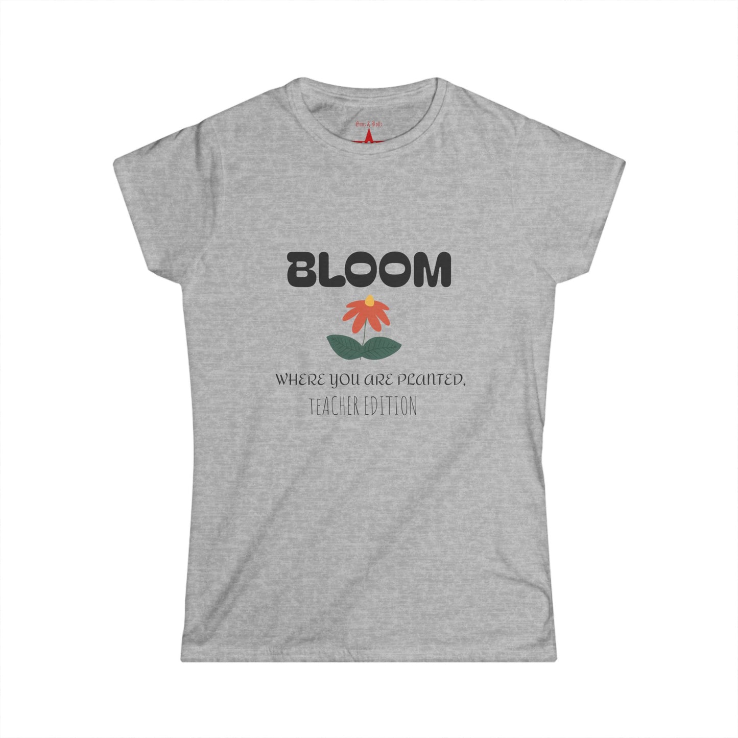Bloom Women's Tee - Positive Vibes, Nature Lover Gift, Spring Outfit, Everyday Wear, Inspirational Quote Shirt