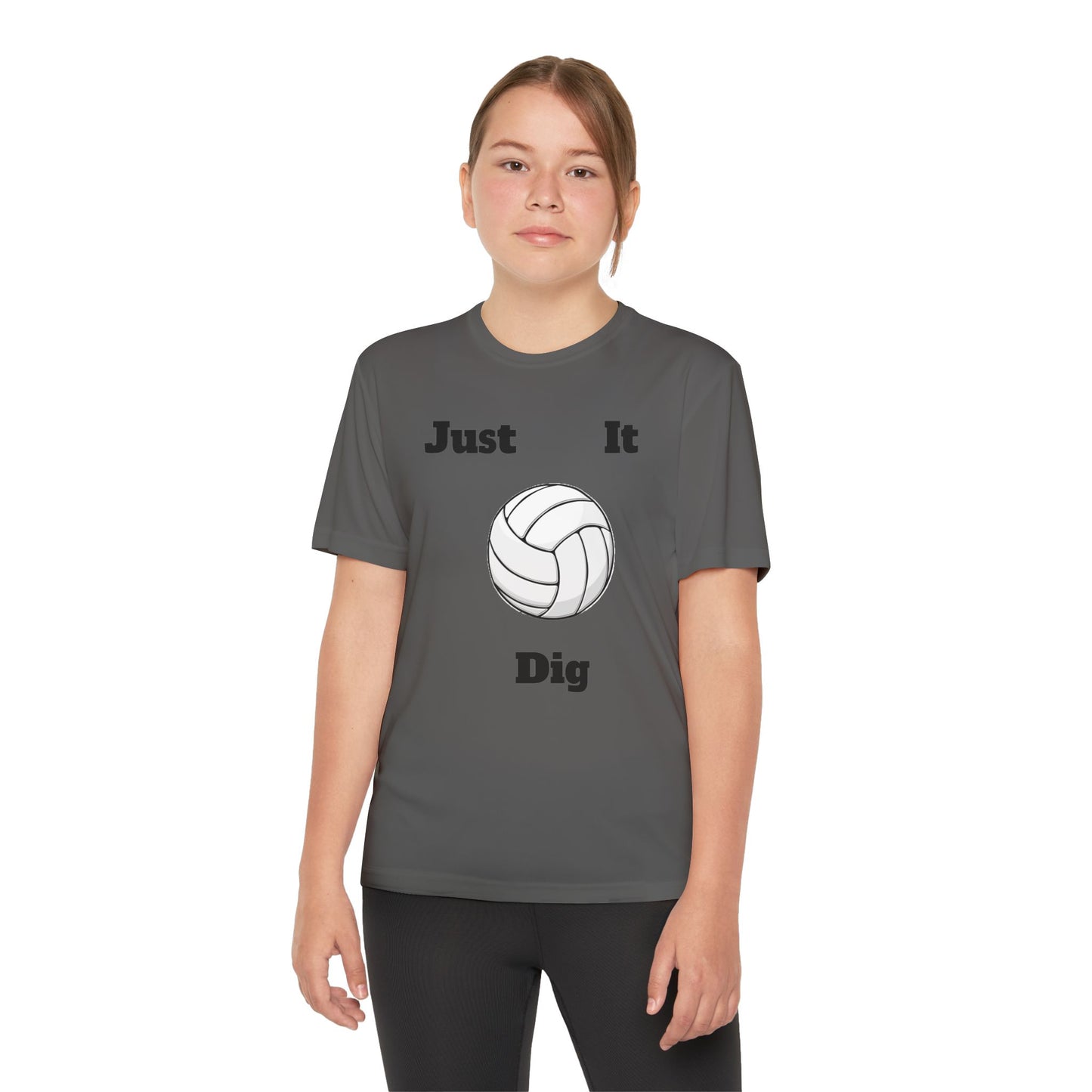 Volleyball Youth Tee - Just Dig It & Gunz Rollz Designs