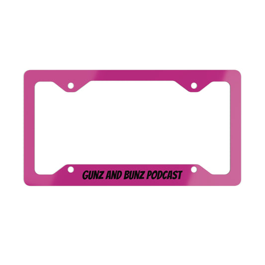 Metal License Plate Frame - Stylish Auto Accessory, Personalized Car Decor, Gift for Podcast Lovers, Customizable Frame
