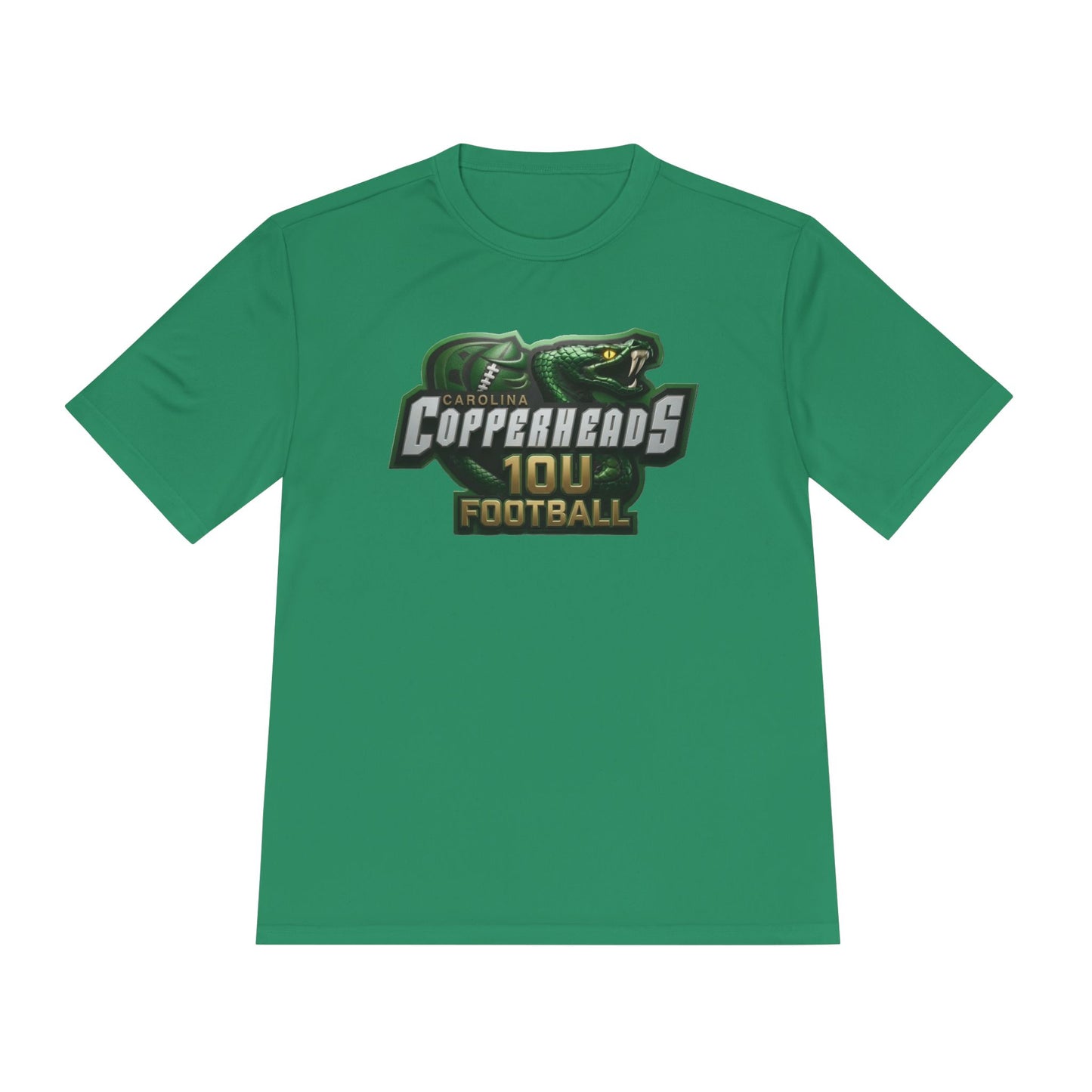 10U Copperheads Strike Unisex Moisture Wicking Tee - Perfect for Sports, Fitness, Team Events, Outdoor Activities, Gifts