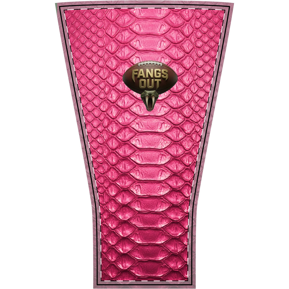 Pink out Snake Scale Arm Sleeve – “Fangs Out” Football Compression Sleeve