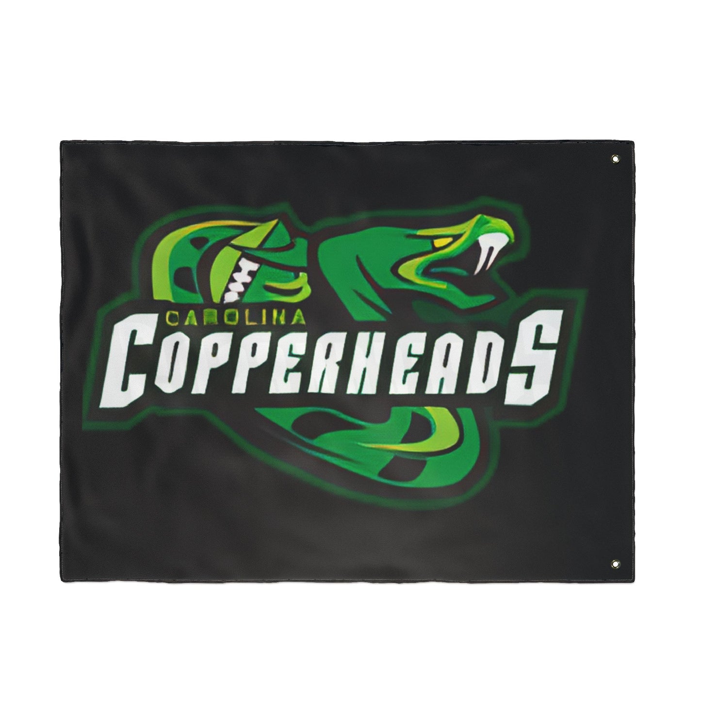 Carolina Copperheads Double Sided Flag, Sports Flag, Team Pride Decor, Game Day Decoration, Fan Flag, Outdoor Banner