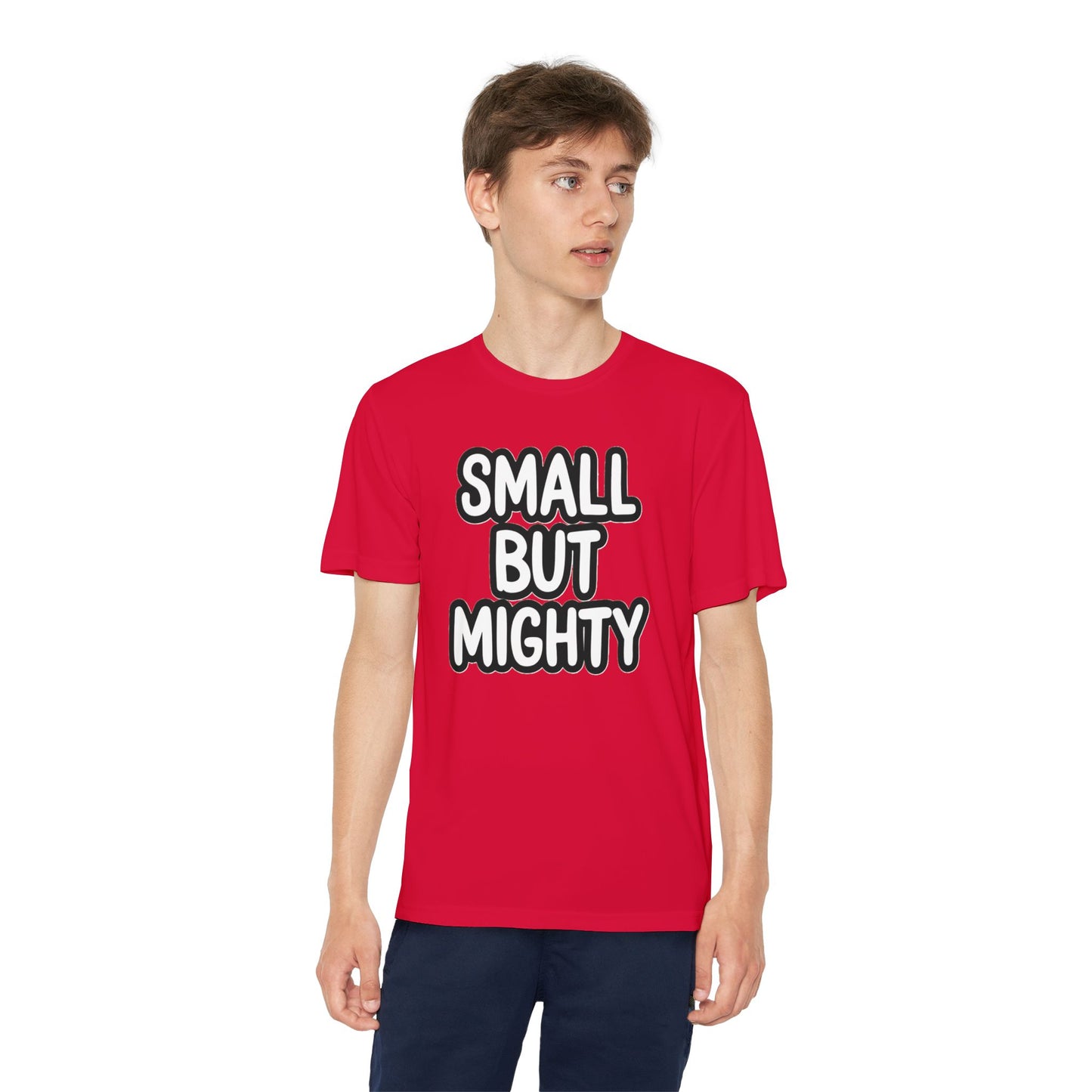 Youth T-Shirt — "Small But Mighty" Motivational Kids Tee