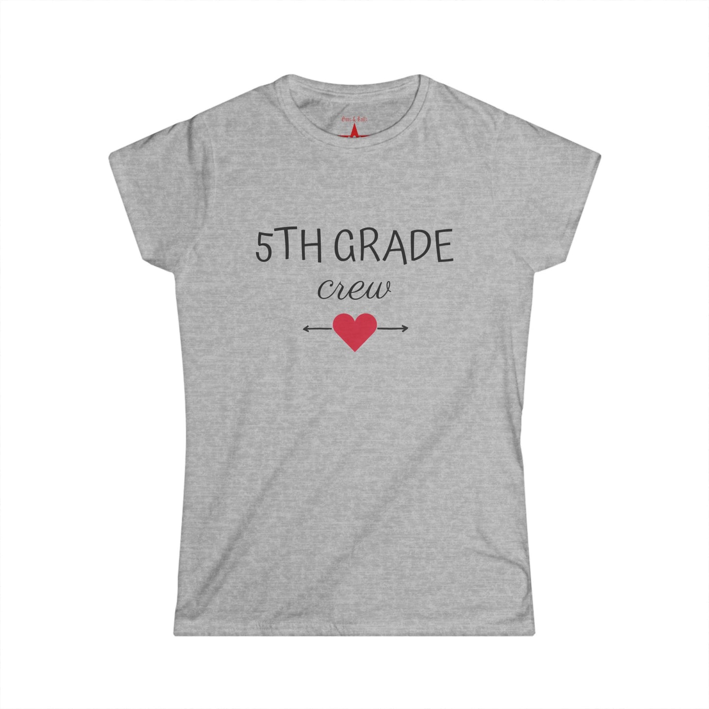 5th Grade Crew Women's Tee, Softstyle T-Shirt, Teacher Gift, Back to School Shirt, Class Reunion Apparel, Student Tribute Top