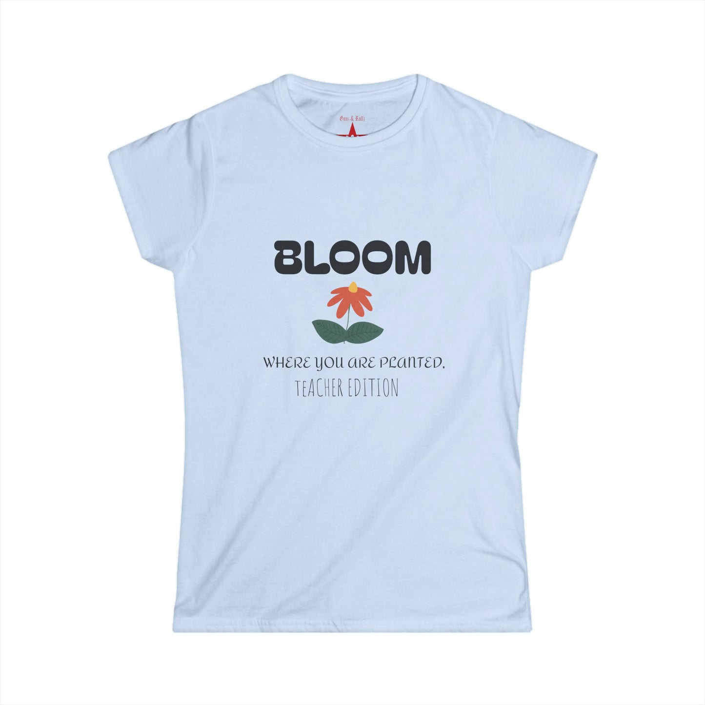 Bloom Women's Tee - Positive Vibes, Nature Lover Gift, Spring Outfit, Everyday Wear, Inspirational Quote Shirt