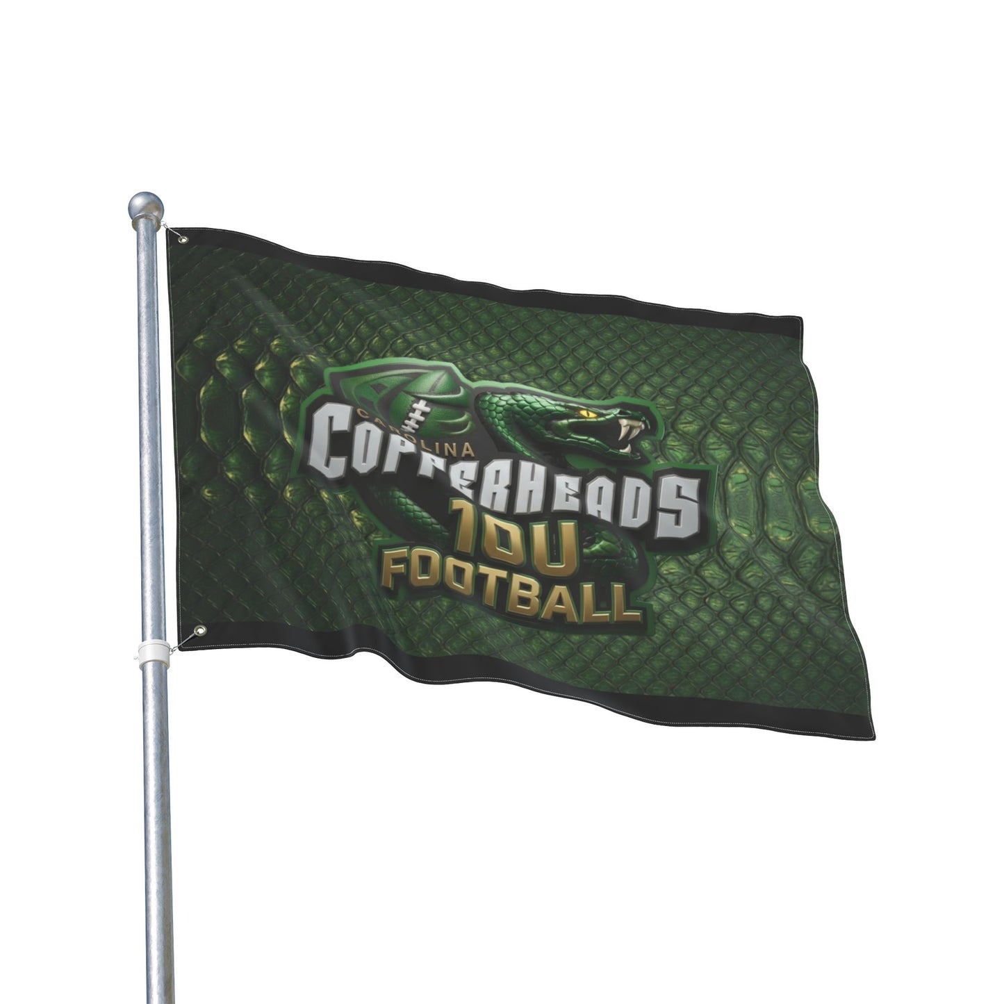 Carolina Copperheads Double Sided Flag, Sports Flag, Team Pride Decor, Game Day Decoration, Fan Flag, Outdoor Banner