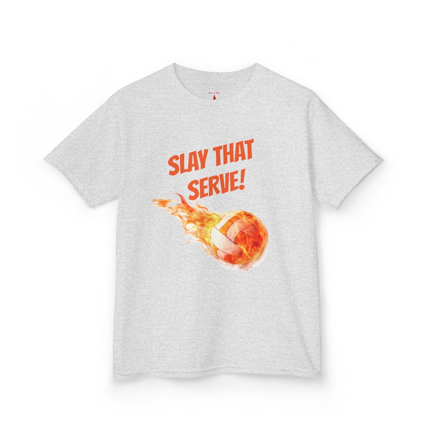 Kids Volleyball T-Shirt – “Slay That Serve!” Motivational Sports Tee for Young Athletes & Volleyball Fans
