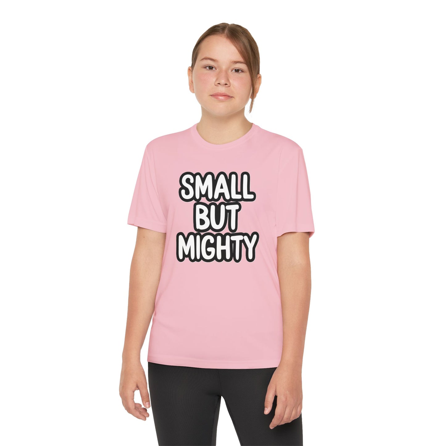 Youth T-Shirt — "Small But Mighty" Motivational Kids Tee
