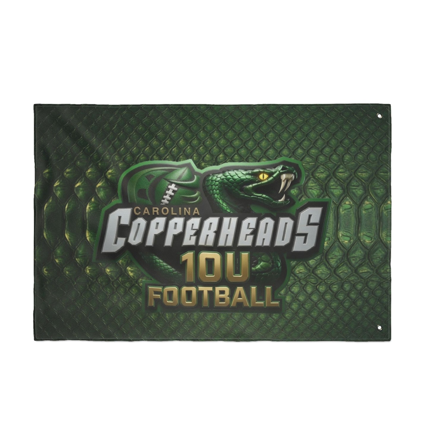 Carolina Copperheads Double Sided Flag, Sports Flag, Team Pride Decor, Game Day Decoration, Fan Flag, Outdoor Banner
