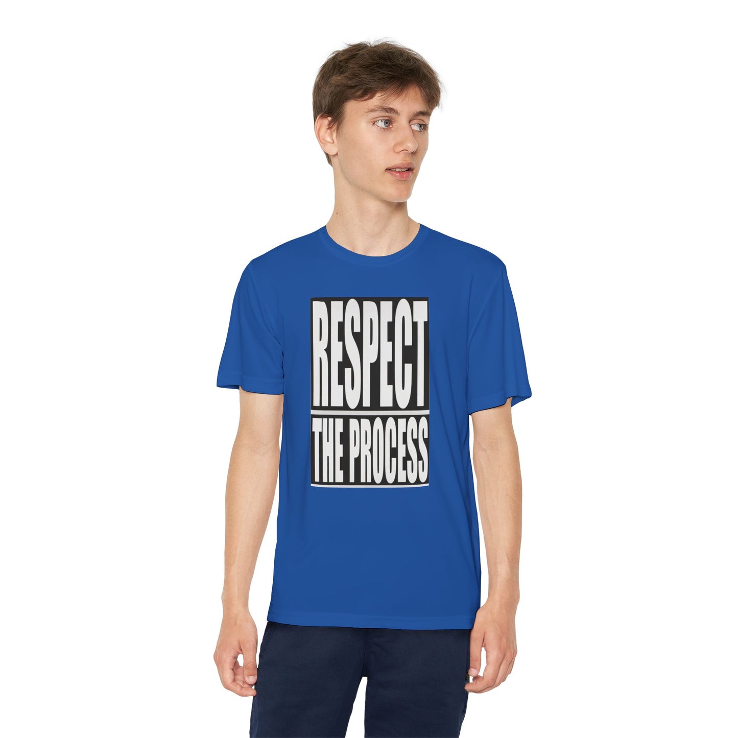 Respect The Process Youth T-Shirt — Motivational Sports Tee for Young Athletes