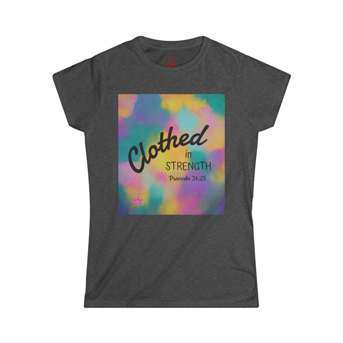 Clothed in Strength & Dignity Christian T-Shirt for Women – Inspirational Bible Verse Tee, Motivational Faith Gift