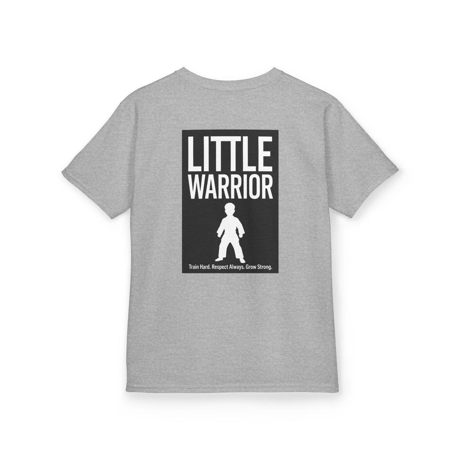 Kids Tee — "Little Warrior" Inspirational Graphic Shirt
