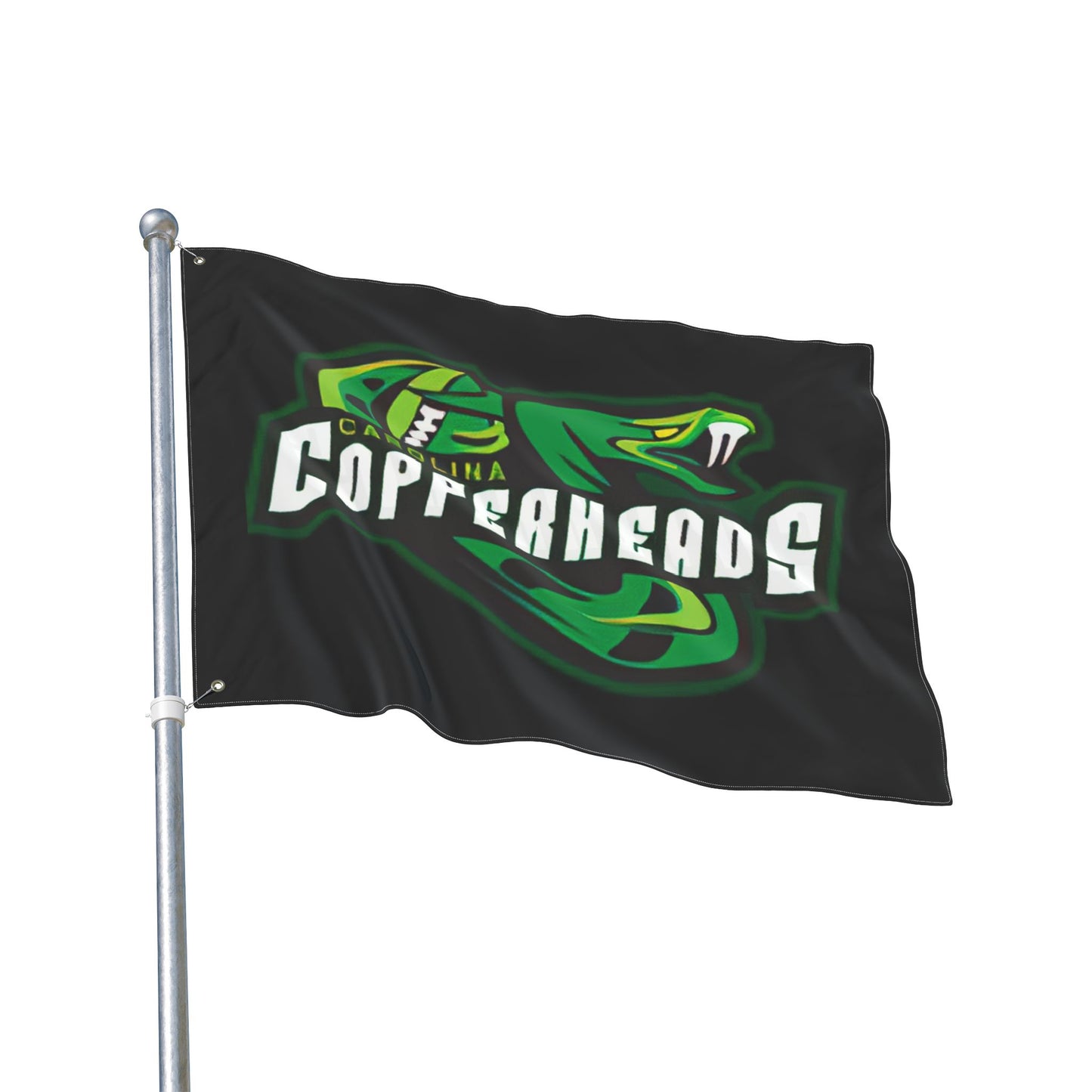 Carolina Copperheads Double Sided Flag, Sports Flag, Team Pride Decor, Game Day Decoration, Fan Flag, Outdoor Banner
