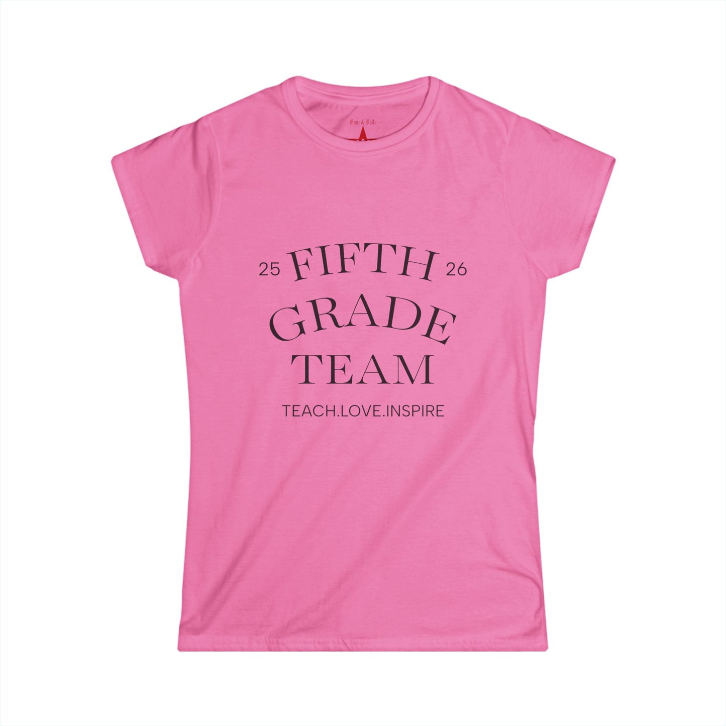 Fifth Grade Team Women's Tee, Teacher Appreciation Gift, Classroom Tee, Educator Shirt, Personalized Name Shirt