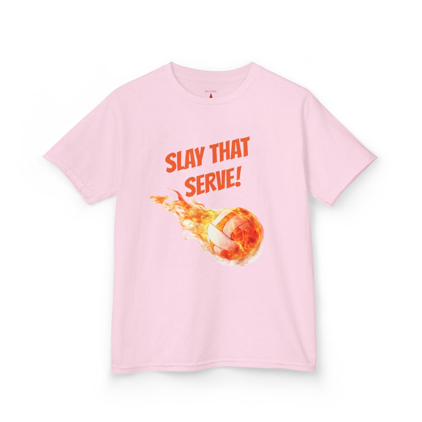 Kids Volleyball T-Shirt – “Slay That Serve!” Motivational Sports Tee for Young Athletes & Volleyball Fans
