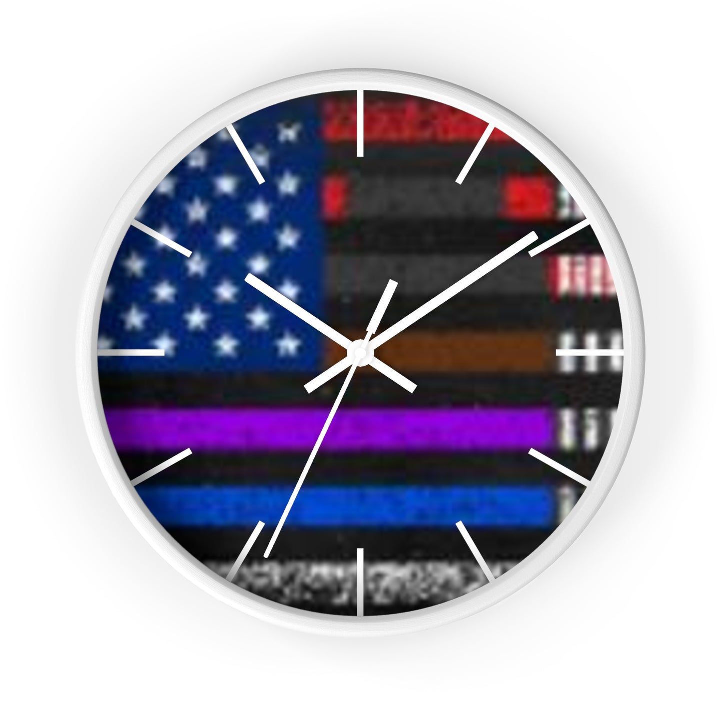 Patriotic American Flag Wall Clock - Unique Home Decor for National Holidays