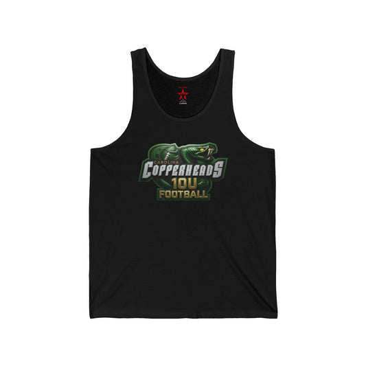 Copperheads 10U Football Tank Top — "Fangs Out" Football Team Apparel