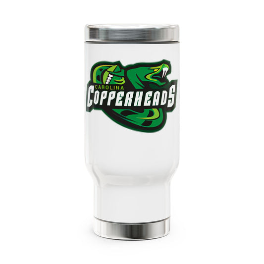 Copperheads Travel Mug, Stainless Steel Coffee Cup, Team Sports Mug, Personalized Gift for Fans, Ideal for Tailgating