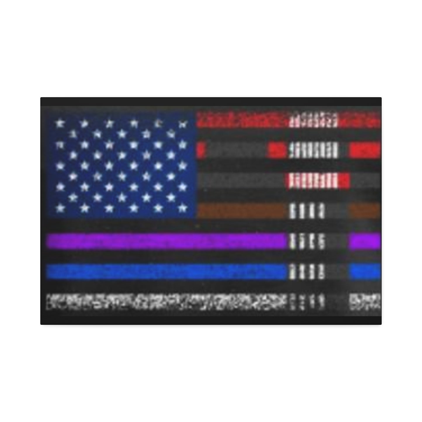 Patriotic Jiu Jitsu Canvas Wall Art – Distressed American Flag Decor | Martial Arts Home & Gym Accent