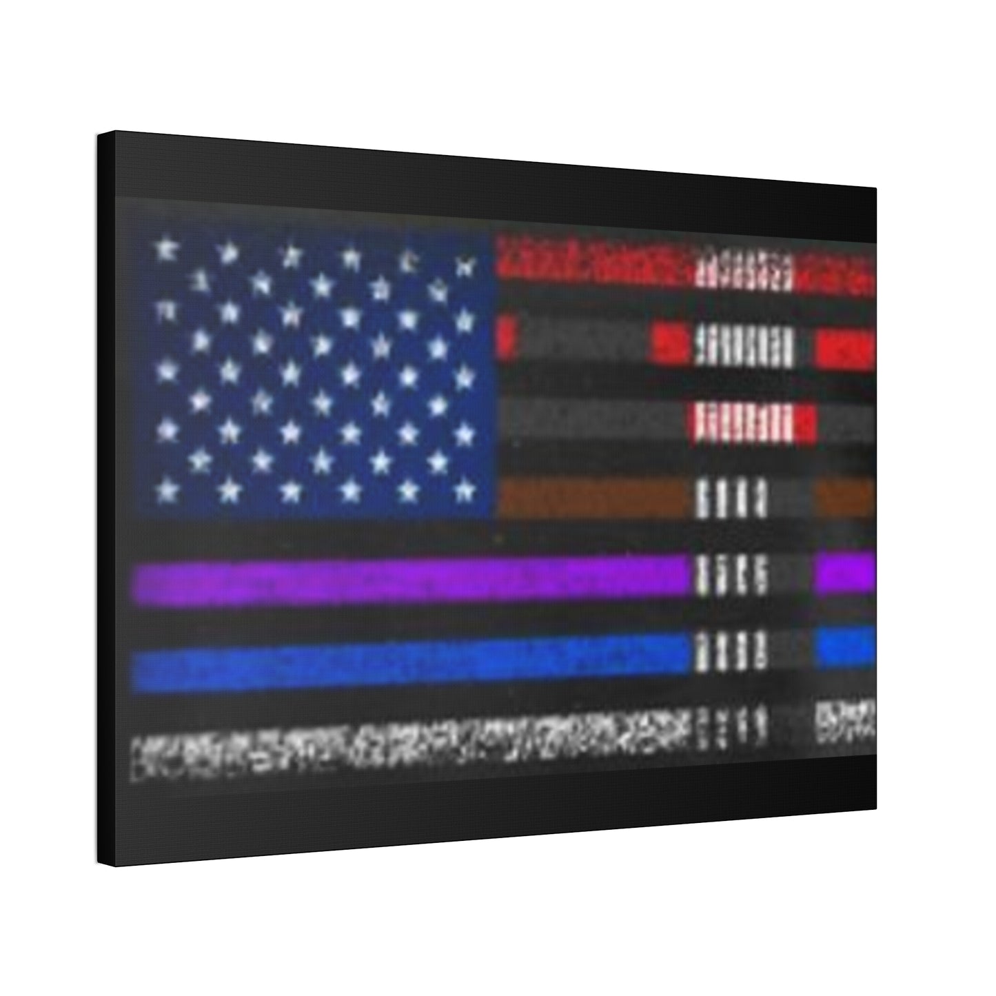 Patriotic Jiu Jitsu Canvas Wall Art – Distressed American Flag Decor | Martial Arts Home & Gym Accent