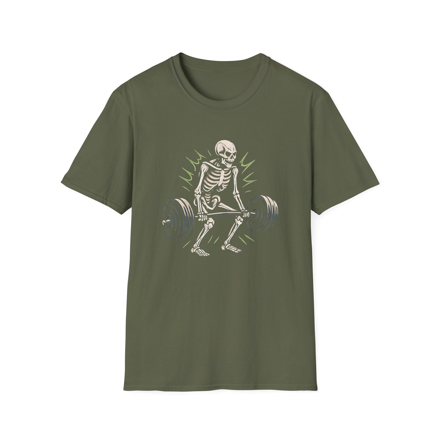Skeleton Lifts Barbell T-Shirt