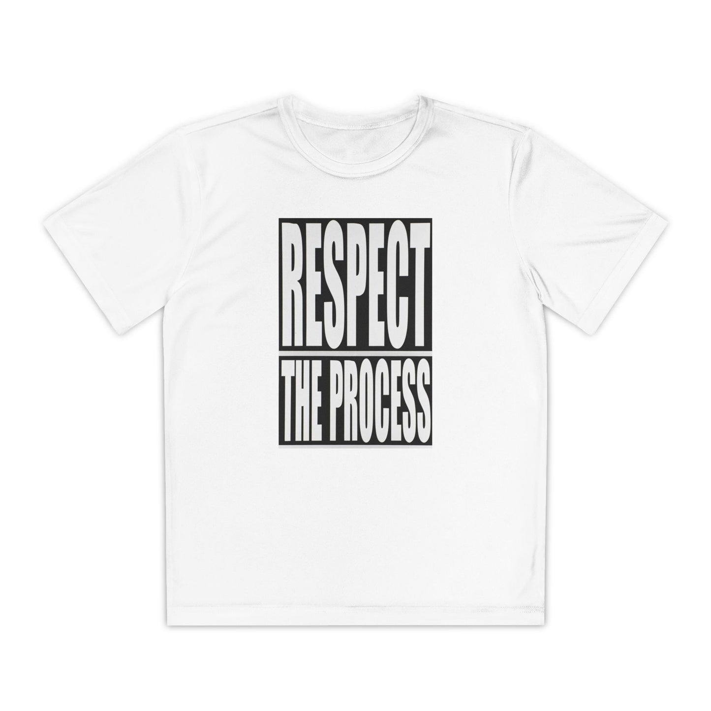 Respect The Process Youth T-Shirt — Motivational Sports Tee for Young Athletes