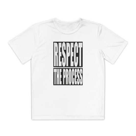 Respect The Process Youth T-Shirt — Motivational Sports Tee for Young Athletes