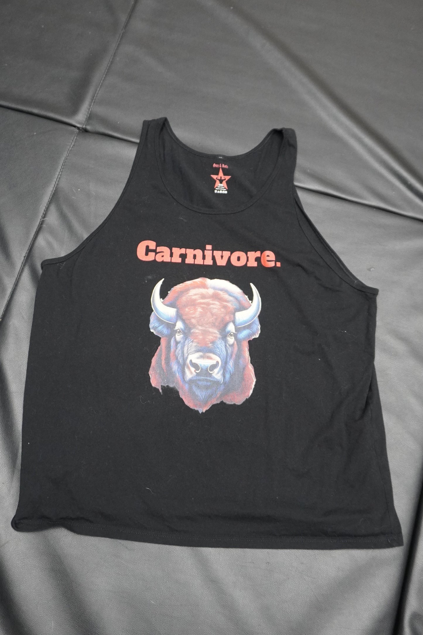 Carnivore Graphic Unisex Tank Top – Bold Meat Lover’s Shirt | Lightweight Jersey Sleeveless Muscle Tee
