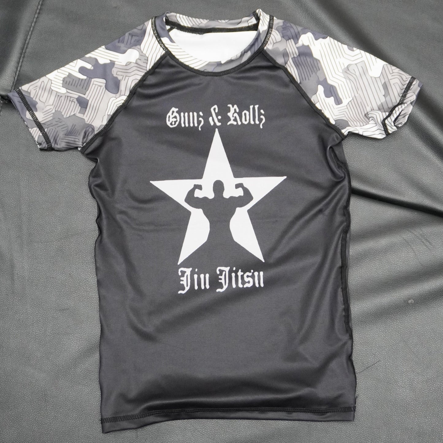 Kid’s Ranked Camo Rash Guard – Durable Youth BJJ No-Gi Shirt | Competition Martial Arts Gear