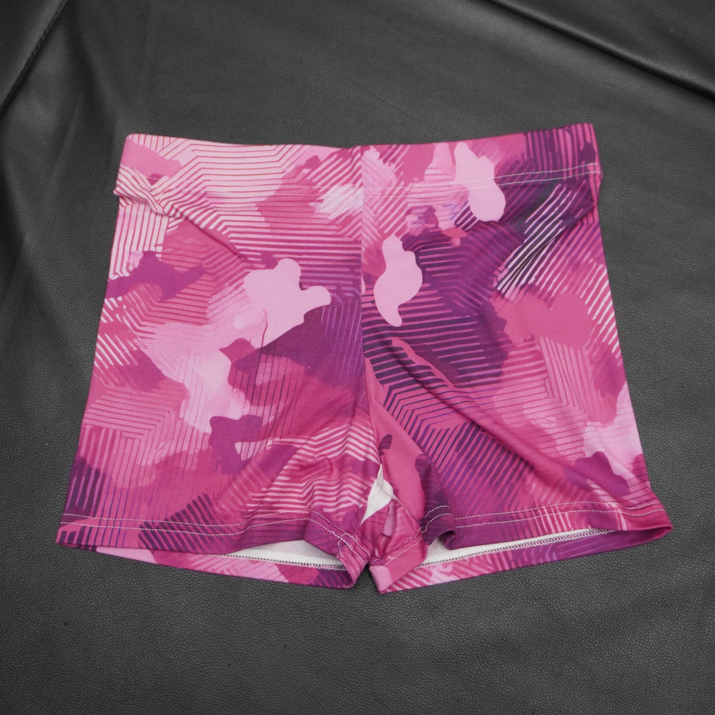Women’s Pink Camo Athletic Shorts – Vibrant, Moisture-Wicking Activewear for Fitness, Leisure & Summer Style