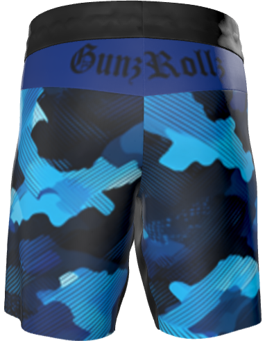 Kid’s Ranked Camo Jiu Jitsu Shorts – Durable Youth BJJ & Grappling Fight Shorts | Competition-Ready No-Gi Gear